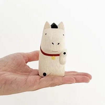 Figurine en bois – Maneki UMA – Figurines porte-bonheur