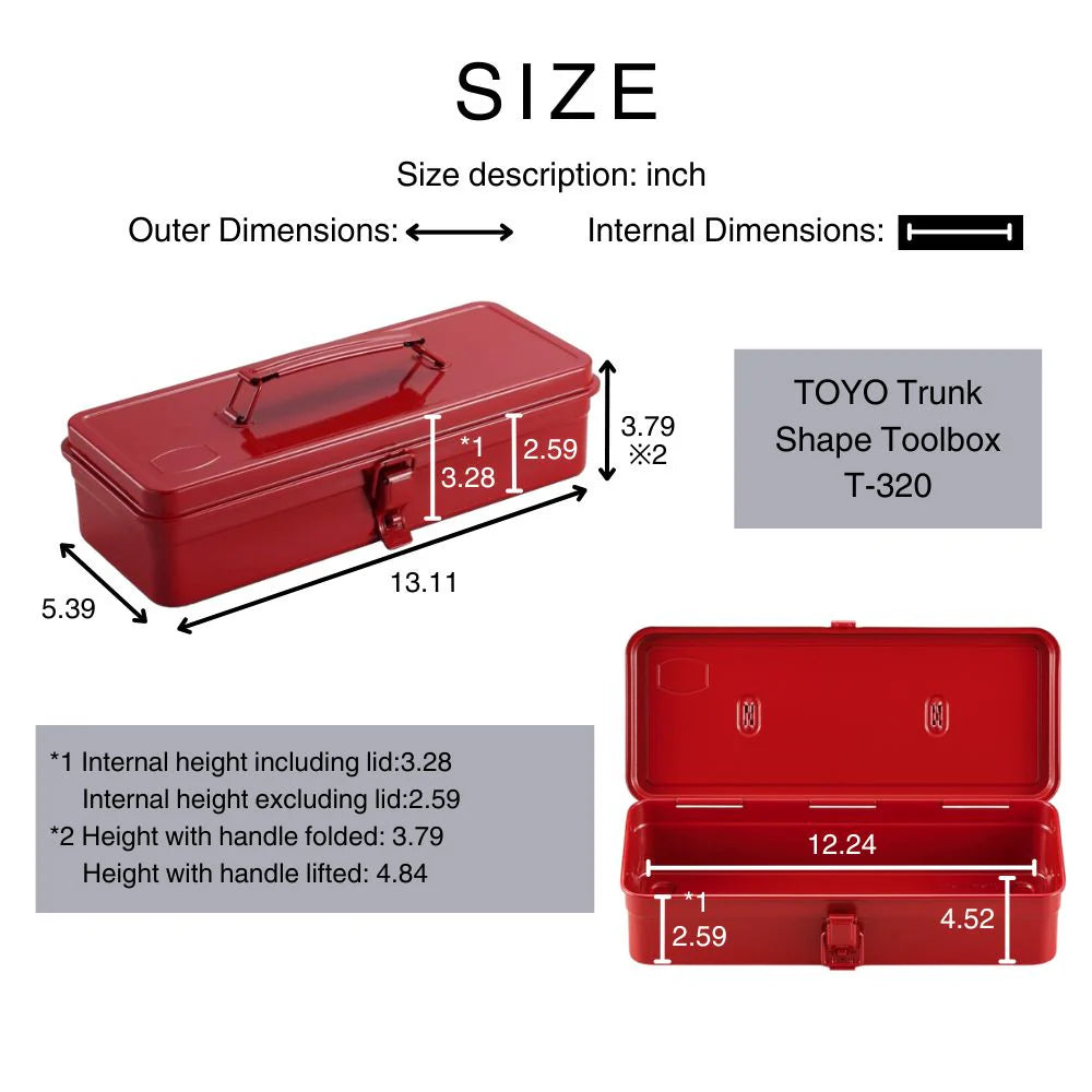 Boîte à outils T320, bleu glacier | TOYO STEEL