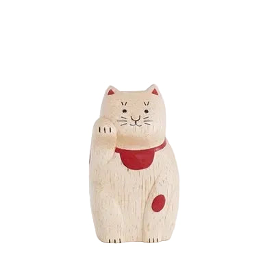 Figurine en bois – Maneki Neko – Collection ENGIMON mini