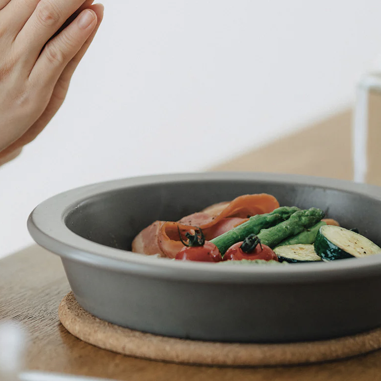 Cocotte plate 18 cm - Noir Jais