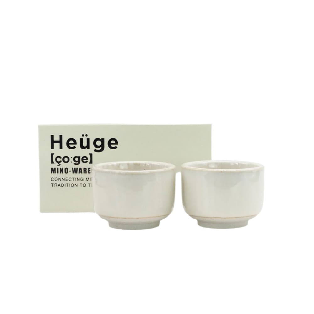 Coffret de 2 verres à Saké - Heuge - Shino - VAISSELLE