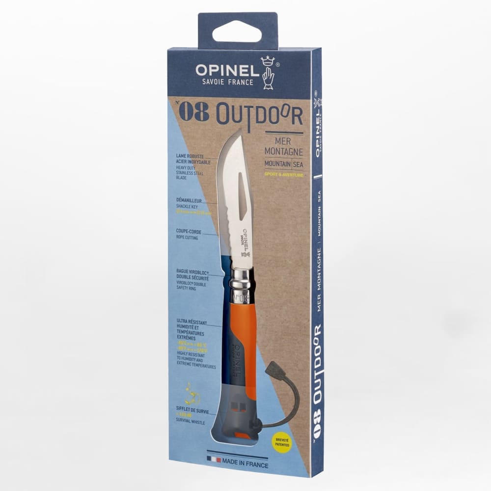 Couteau Opinel - N°08 Outdoor Terre-Rouge - COUTEAUX DE POCHES