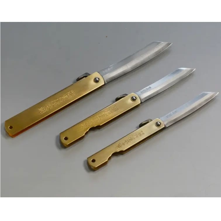 Couteau pliant - Finition laiton - LL - COUTEAUX DE POCHES