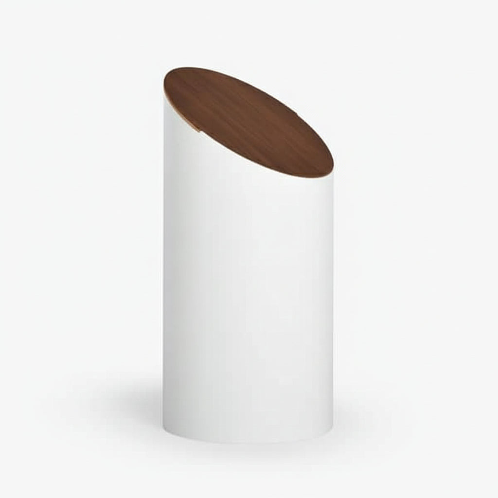 Couvercle en noyer pour corbeille ’SWING BIN’ - M - CORBEILLE À PAPIER