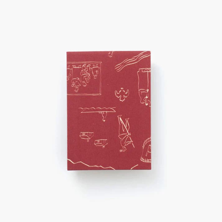 Couverture pour carnet Mini note - History burgundy par Palmehuset - ACCESSOIRES DE BUREAU