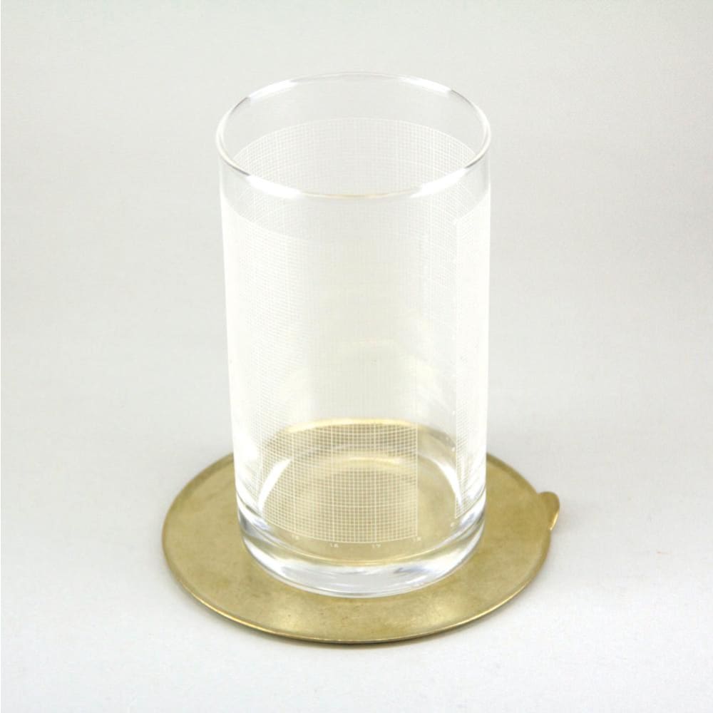 Dessous de verre avec grip - Aluminium - PLATE