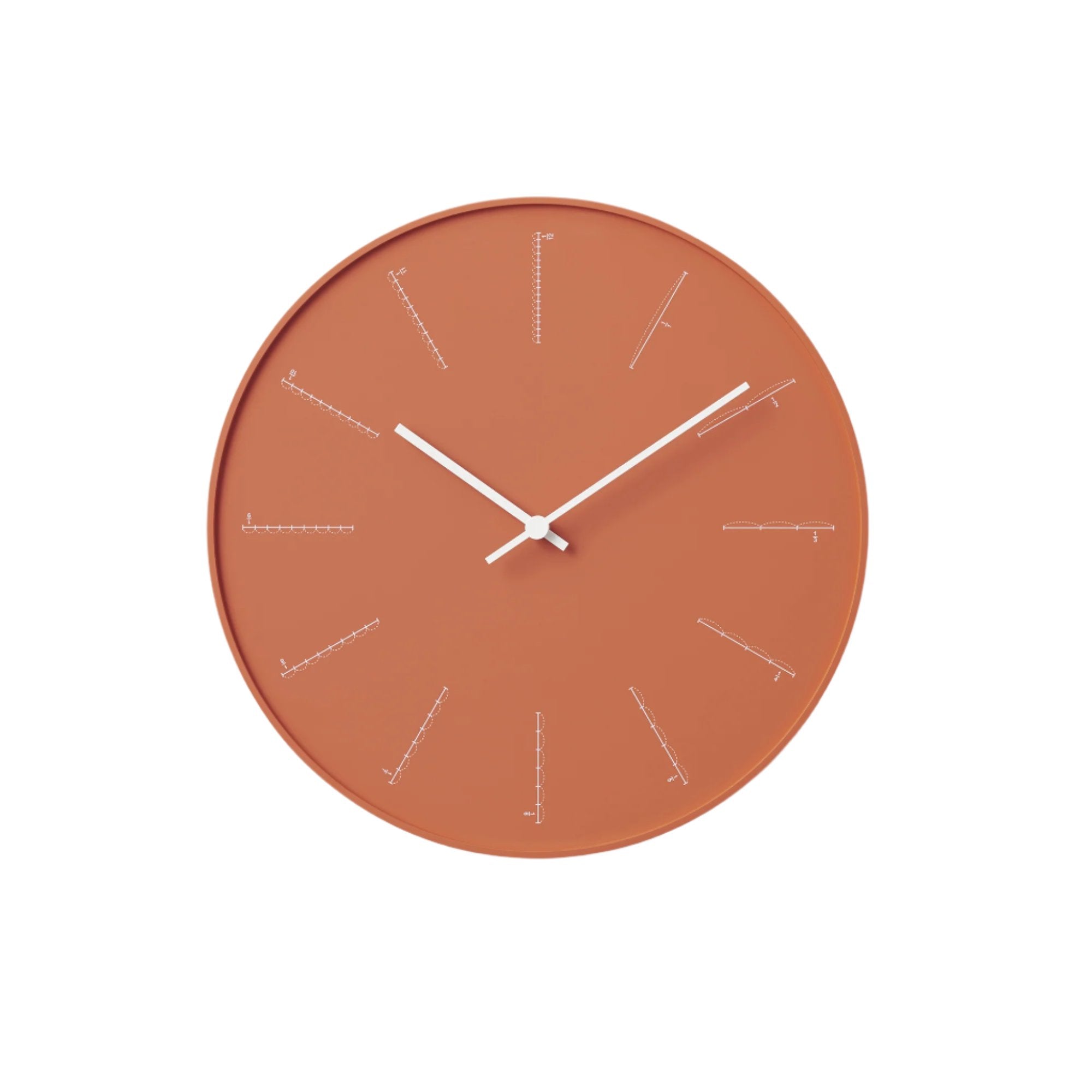 Horloge murale - Divide -  Orange