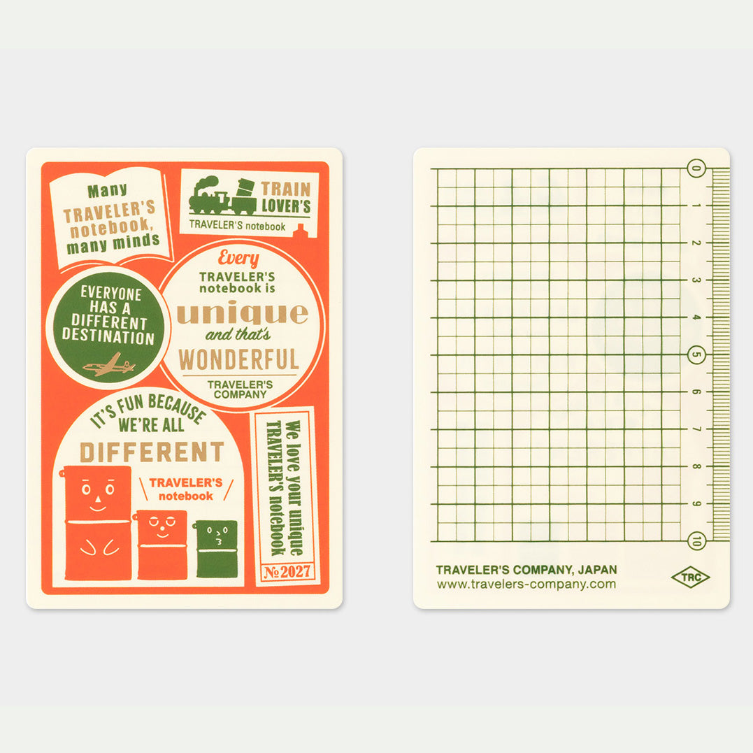 Feuille Plastique - 2027 - Format Passeport · TRAVELER’S COMPANY