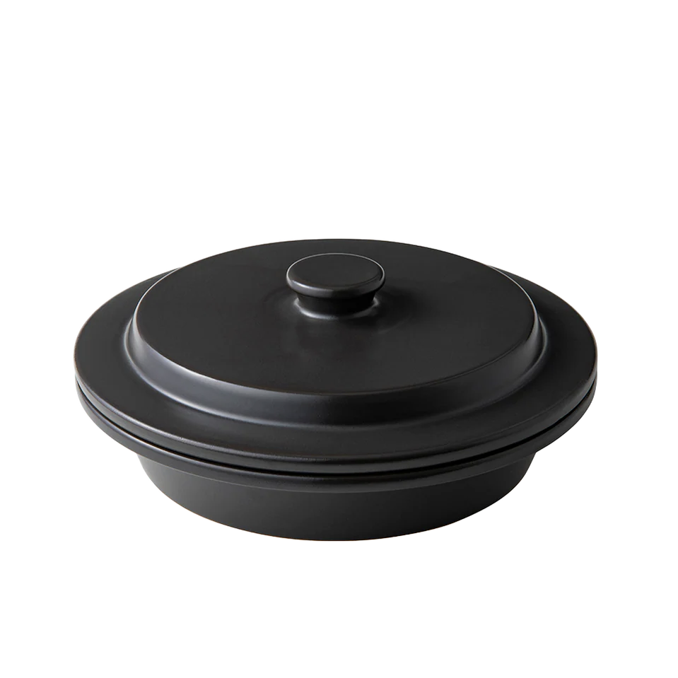 Cocotte plate 24 cm - Noir Jais