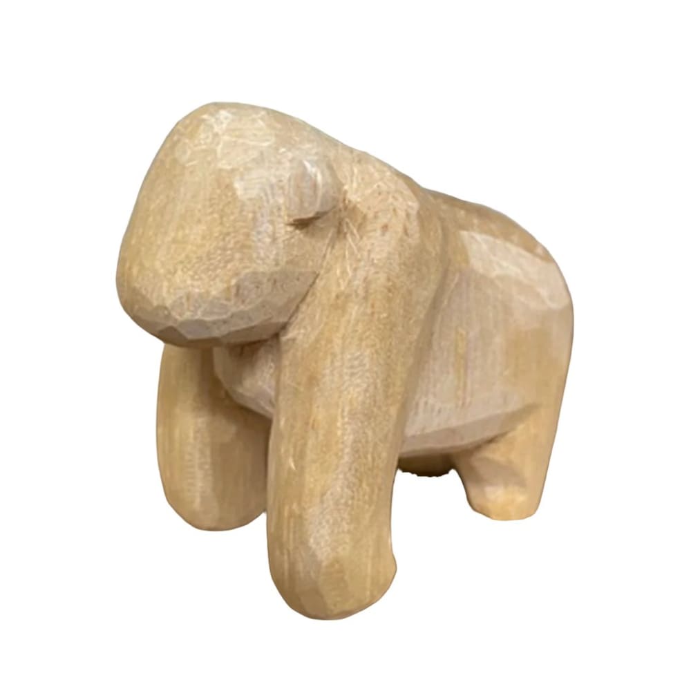 Figurine en bois brut - Gorille - FIGURINES EN BOIS