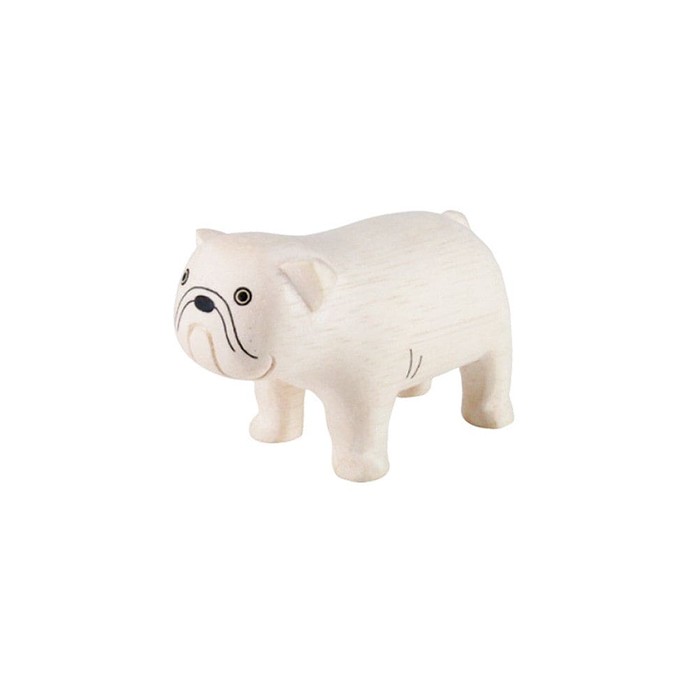 Figurine en bois- Bulldog - FIGURINES EN BOIS