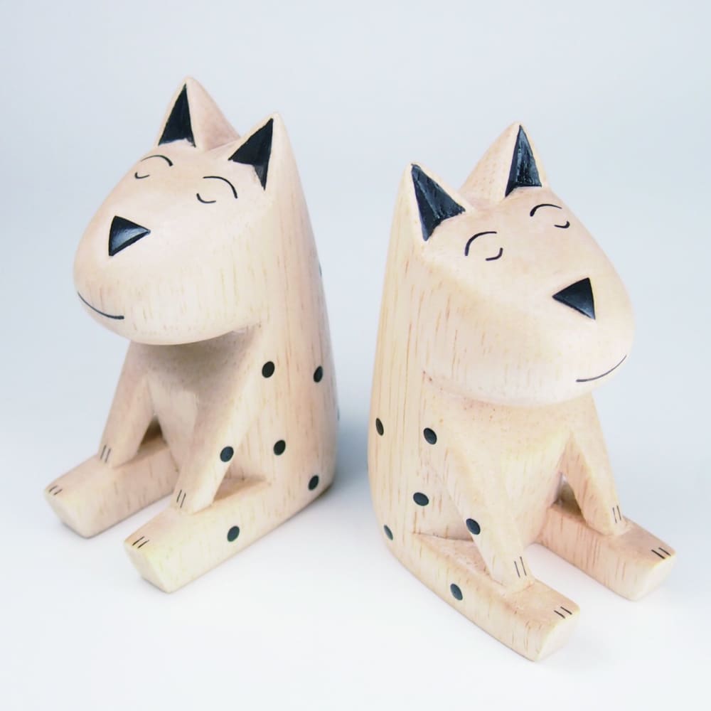 Figurine en bois Cat & Dog - Petit chat noir - FIGURINES EN BOIS