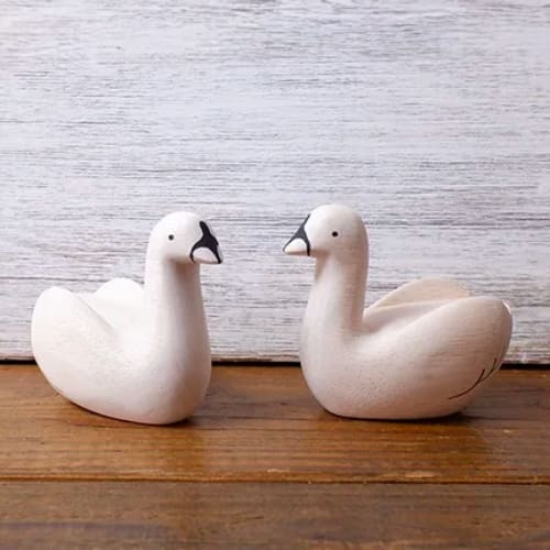 Figurine en bois - Cygne - FIGURINES EN BOIS