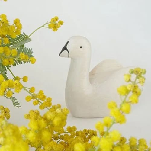 Figurine en bois - Cygne - FIGURINES EN BOIS