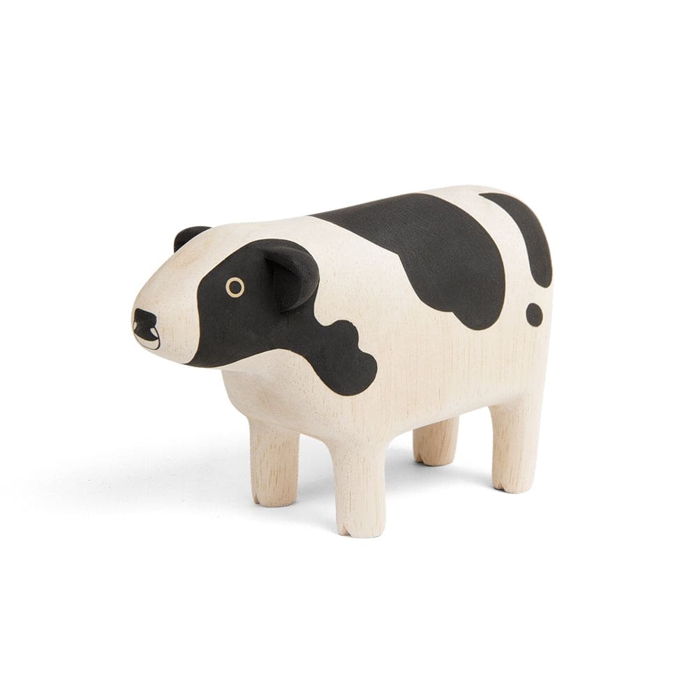 Figurine en bois grande taille - Vache - FIGURINES EN BOIS