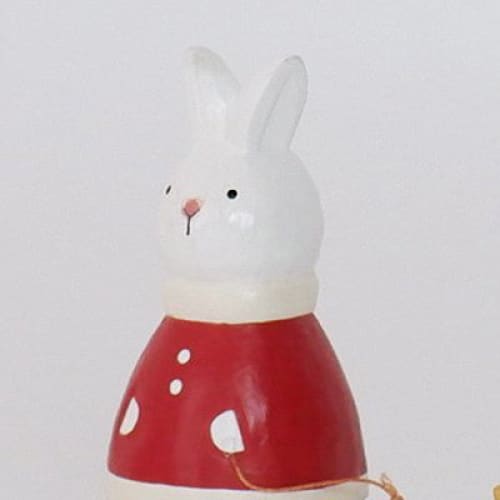 Figurine en bois Noël - Lapin avec cadeau de Noël - FIGURINES EN BOIS