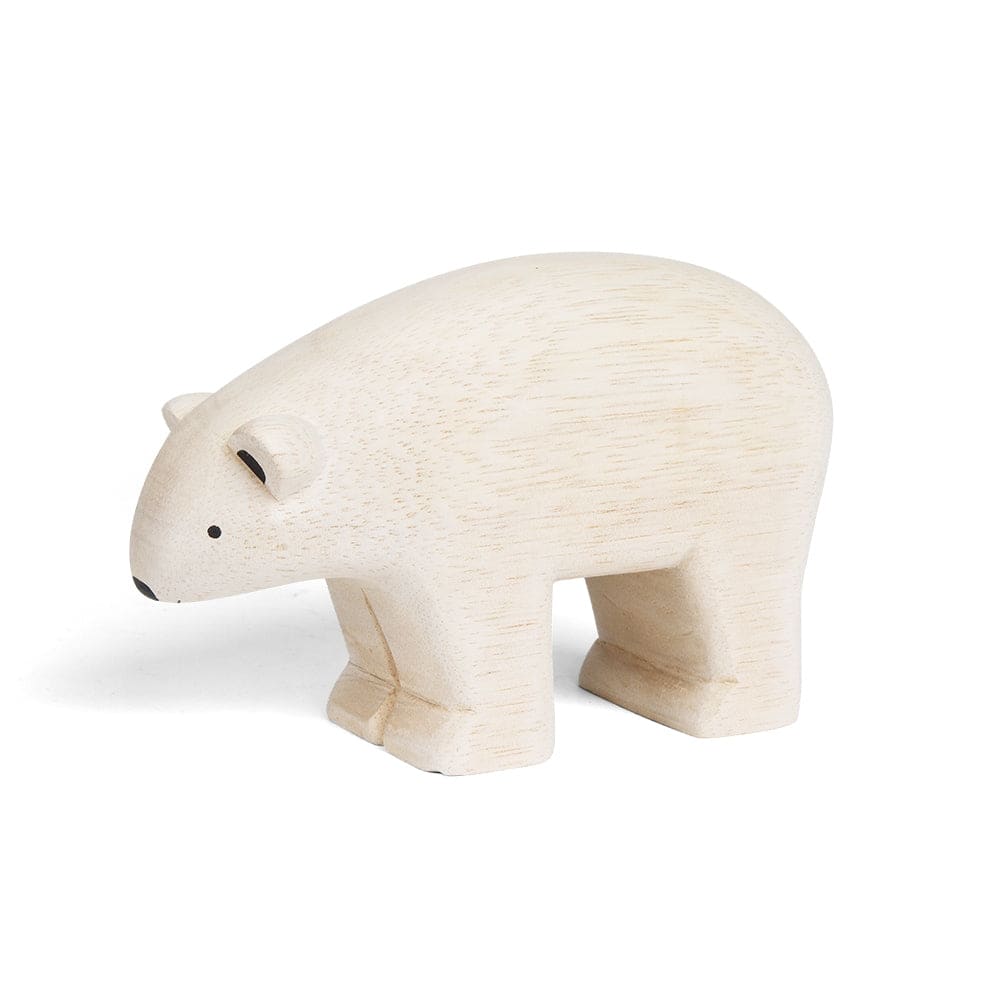 Figurine en bois - Ours Polaire - FIGURINES EN BOIS