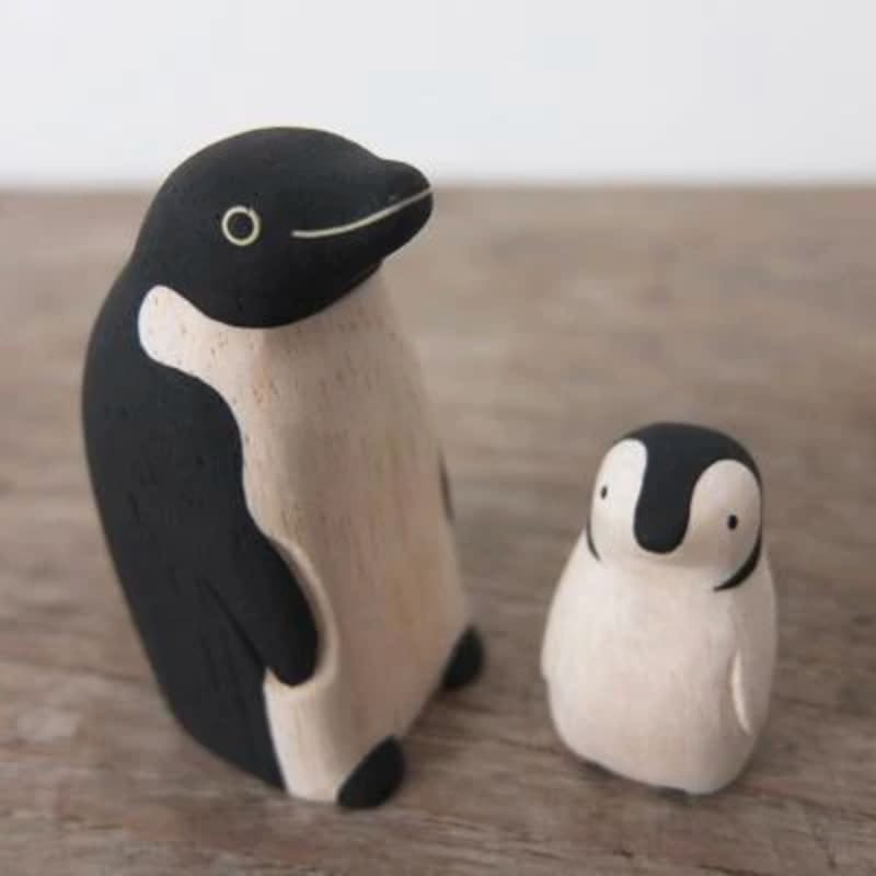 Figurine en bois Oyako - Bébé pingouin - Wodden Animal