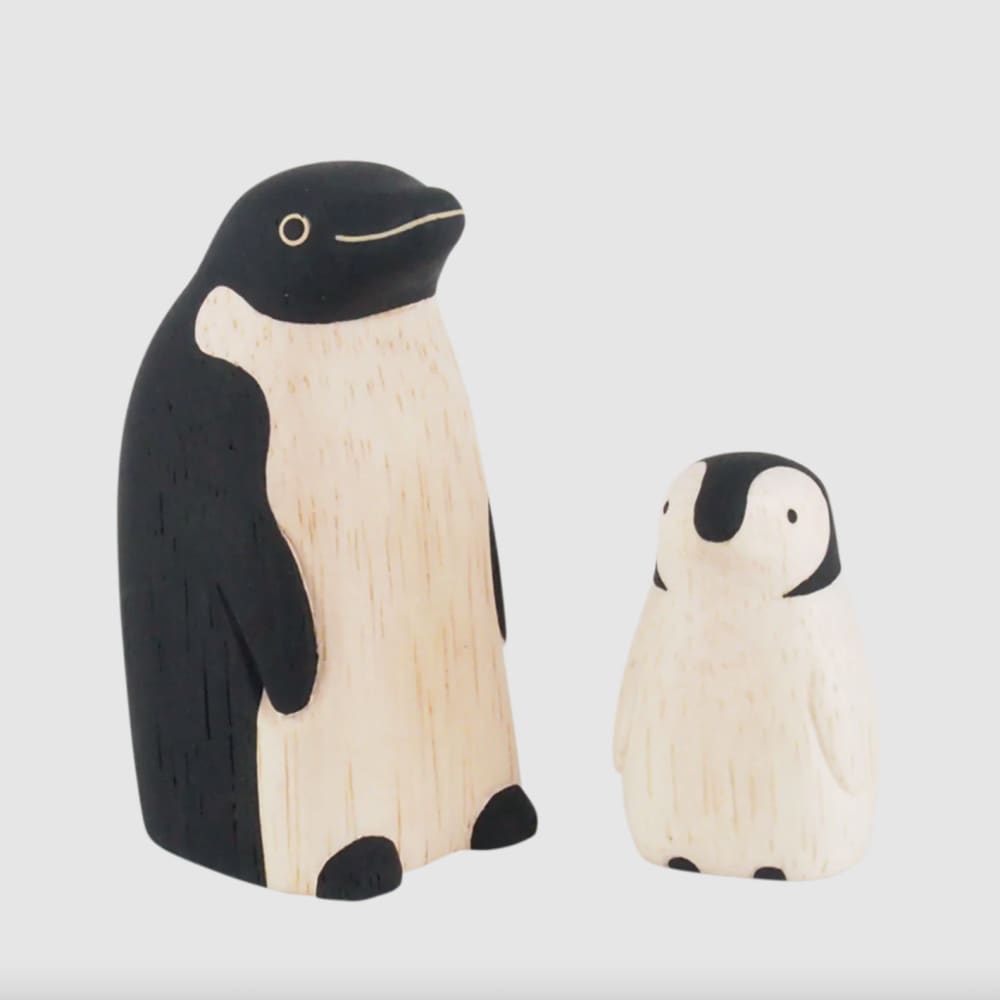 Figurine en bois Oyako - Bébé pingouin - Wodden Animal