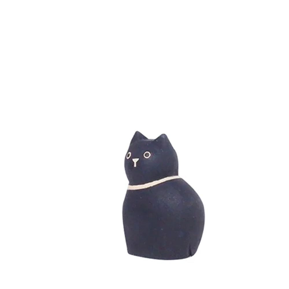 Figurine en bois Oyako - Chaton noir - FIGURINES EN BOIS