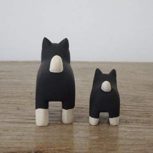 Figurine en bois Oyako - Chiot Shiba inu - FIGURINES EN BOIS