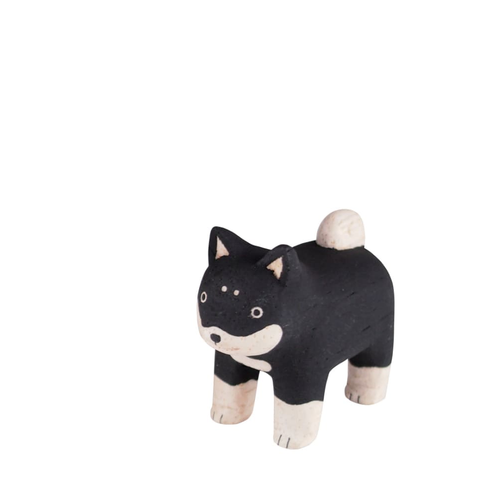 Figurine en bois Oyako - Chiot Shiba inu - FIGURINES EN BOIS