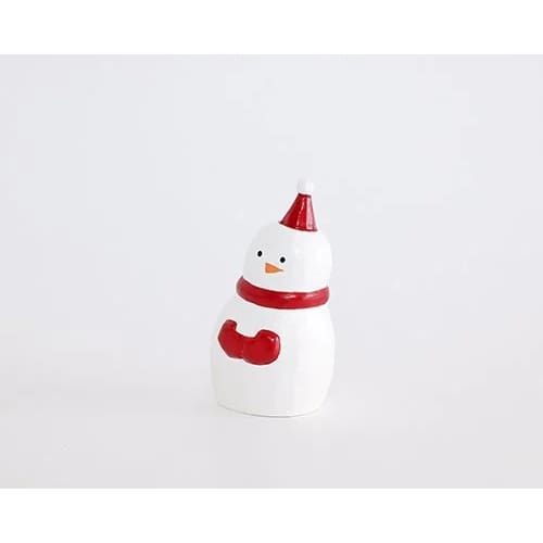 Figurine en bois série de Noël ’se blottir’ - Bonhomme de Neige - FIGURINES EN BOIS