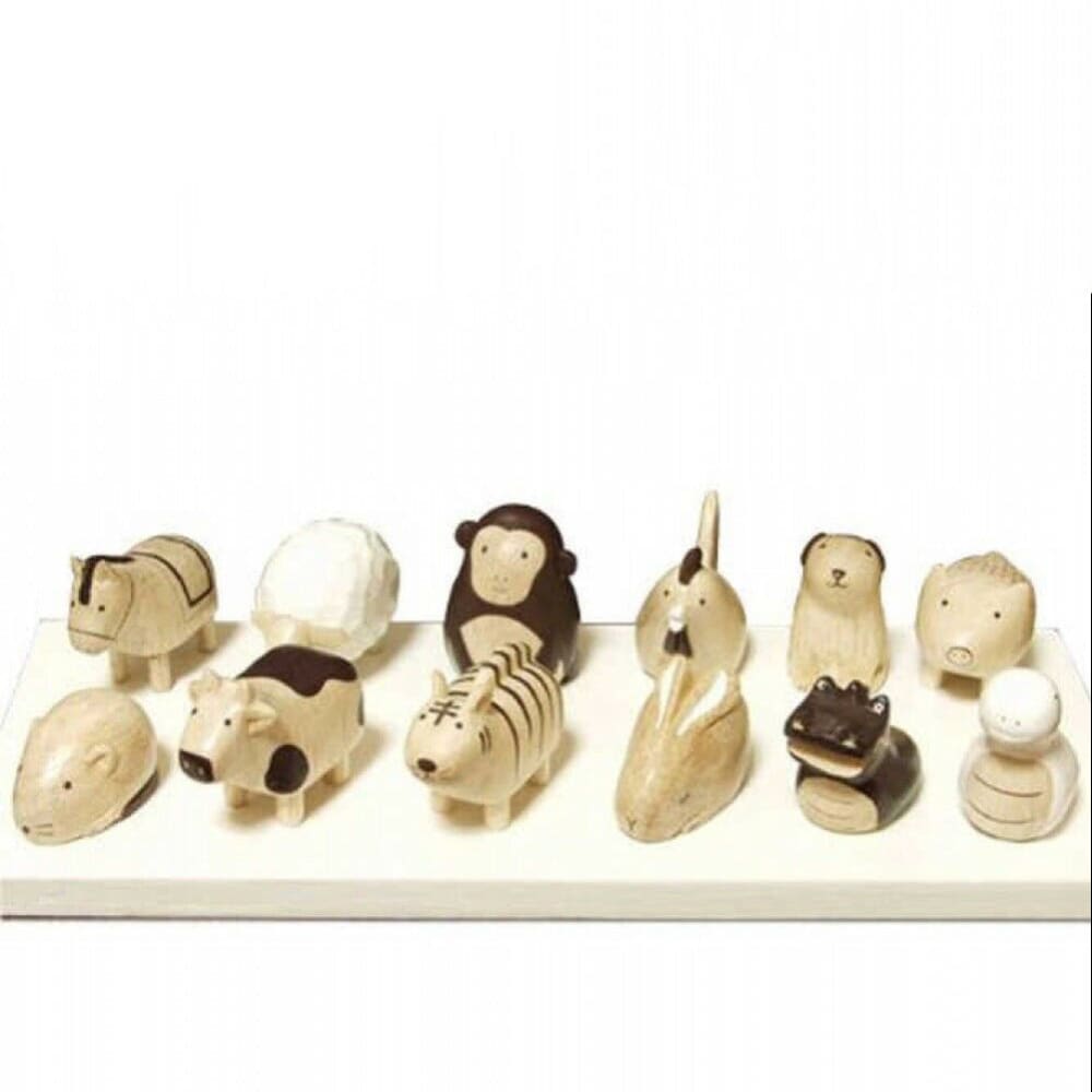 Figurines en bois Eto - Set signes du zodiaque chinois - FIGURINES EN BOIS