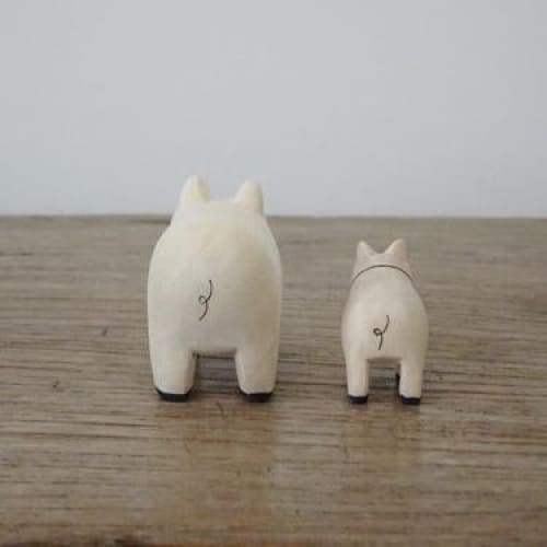 Figurines en bois - Famille cochon - FIGURINES EN BOIS