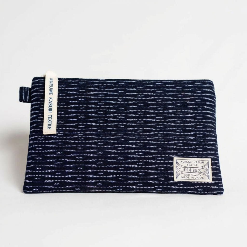 M Pouch Wavy Wave Navy/White