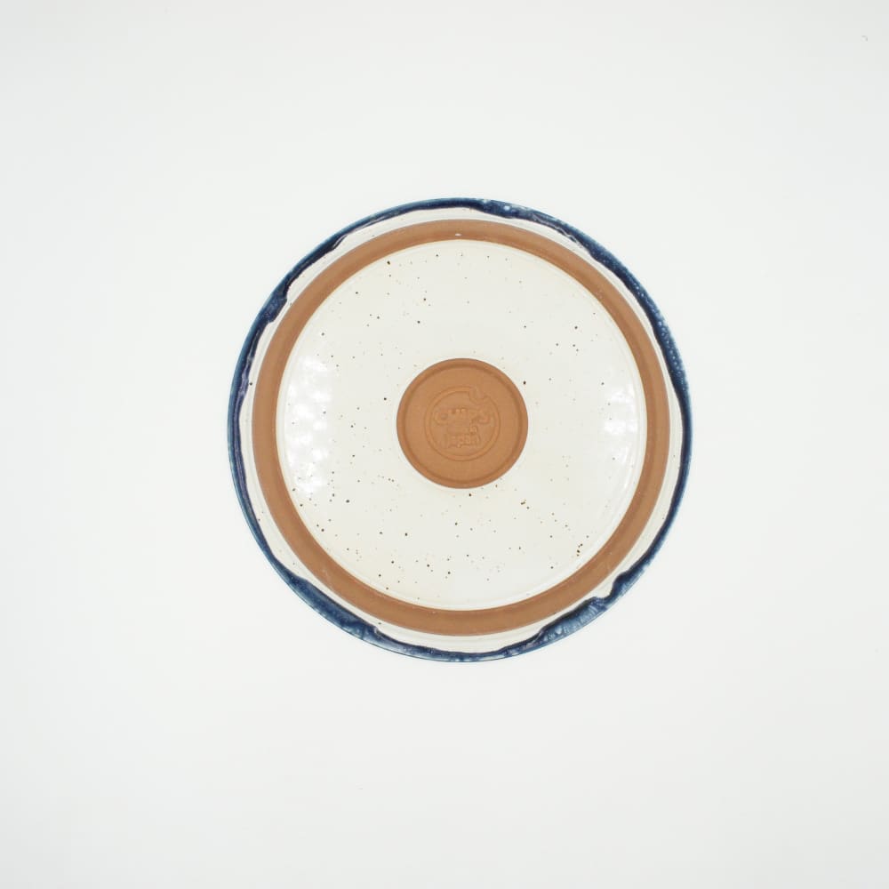 Grande assiette - Drop - Blanc & Navy - VAISSELLE