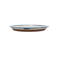 Large Plate - Drop - White & Navy