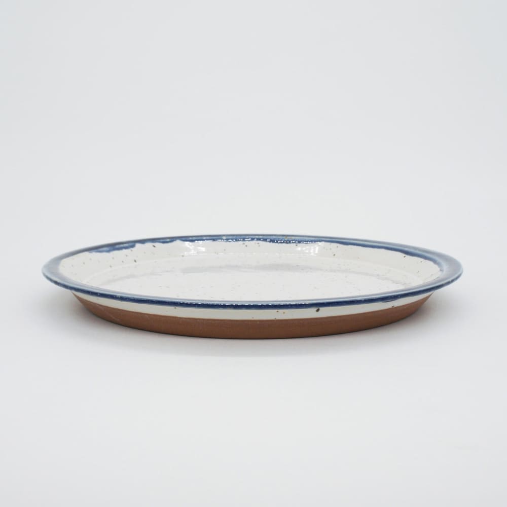 Grande assiette - Drop - Blanc & Navy - VAISSELLE