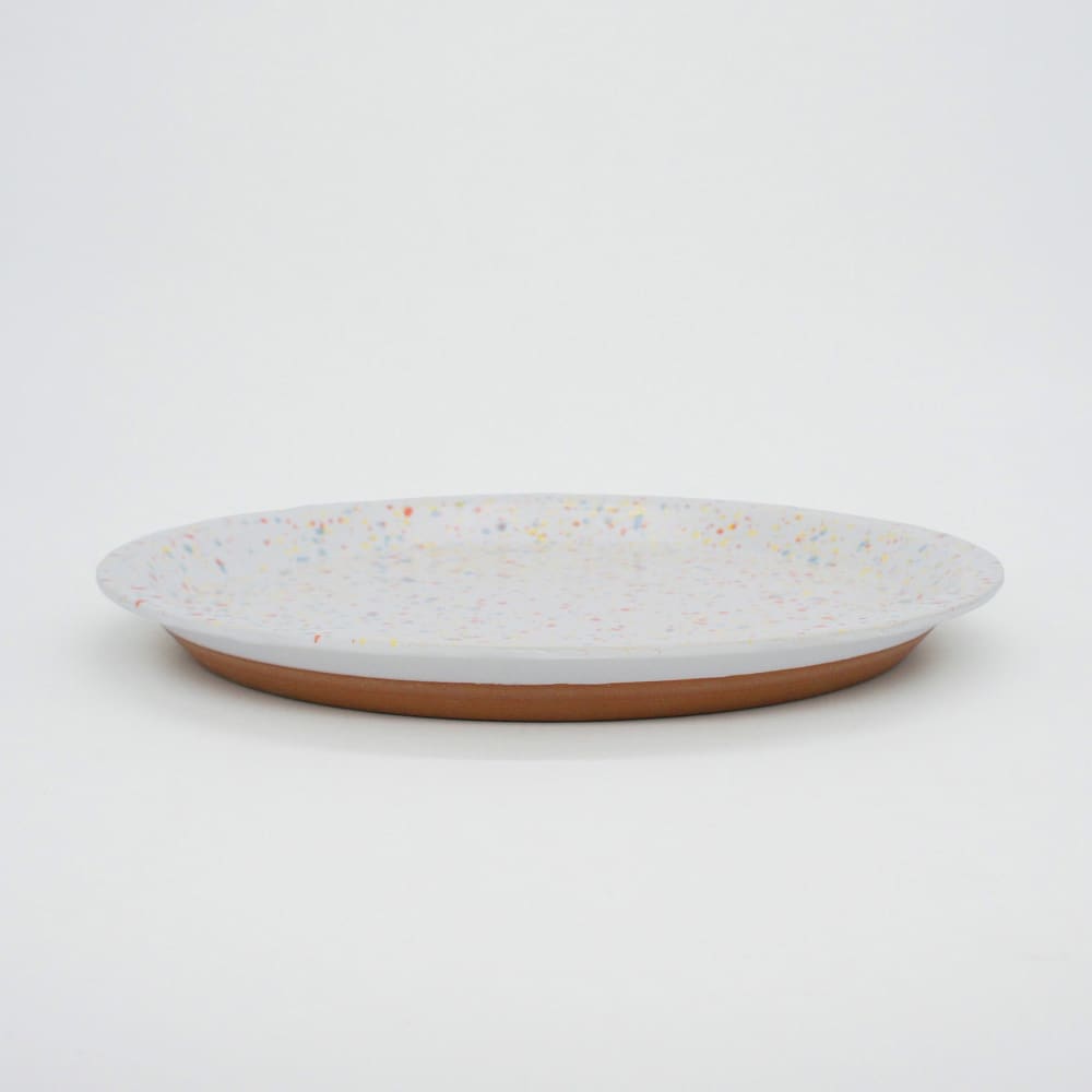 Grande assiette - Splash - Blanc & Orange - VAISSELLE