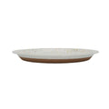 Large Plate - Splash - White & Orange