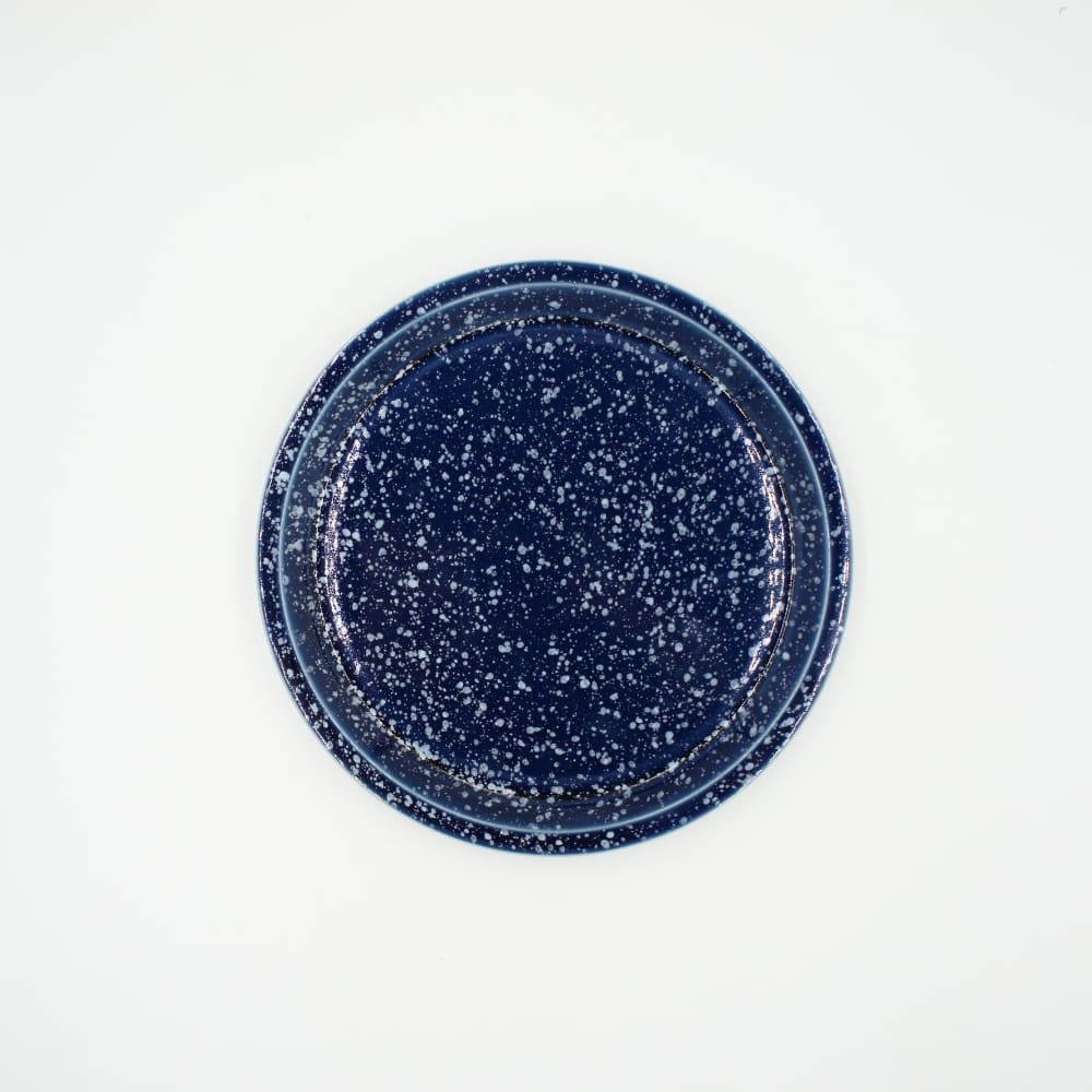 Grande assiette - Splash - Navy & Blanc - VAISSELLE