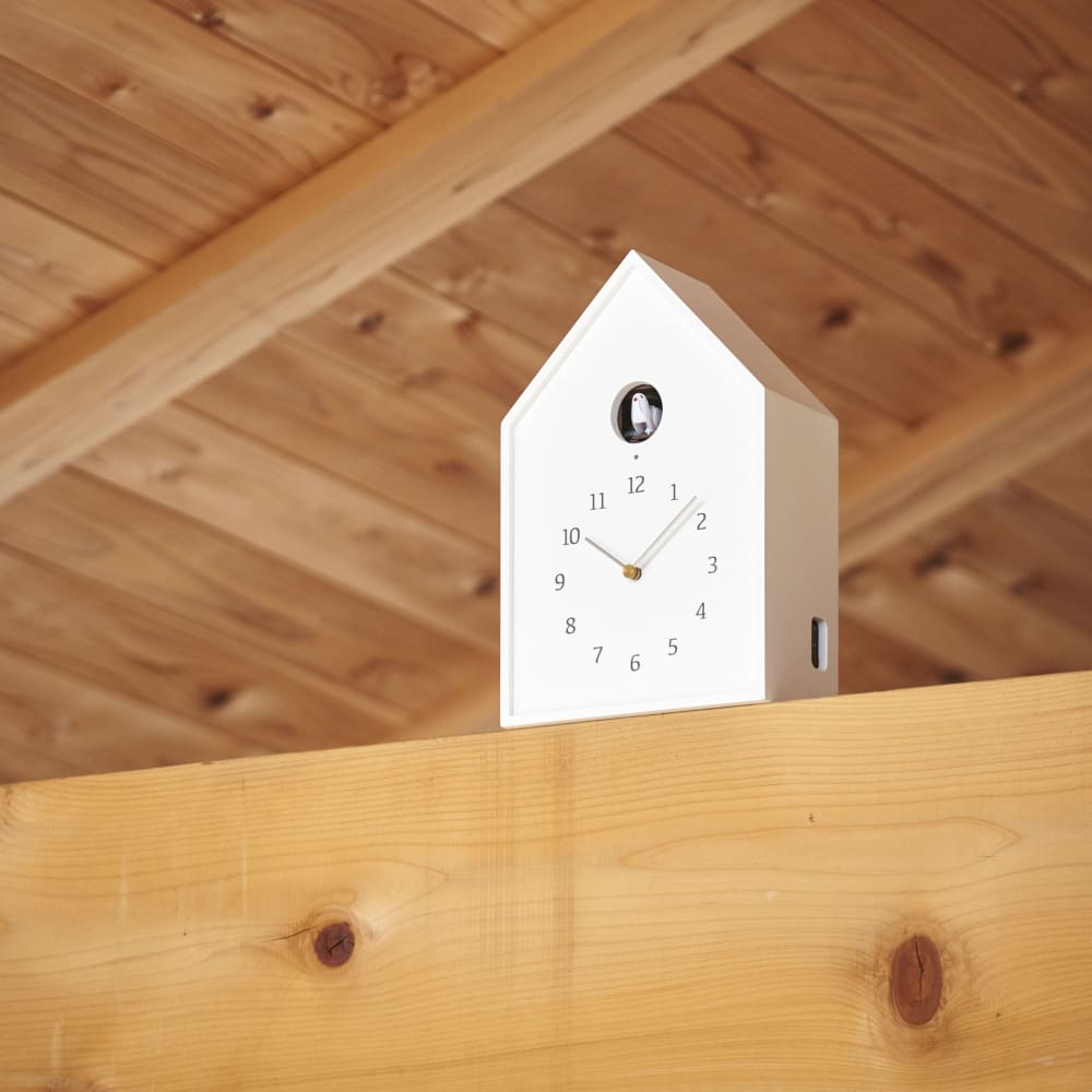 Horloge murale - Birdhouse - Blanc - HORLOGE MURALE