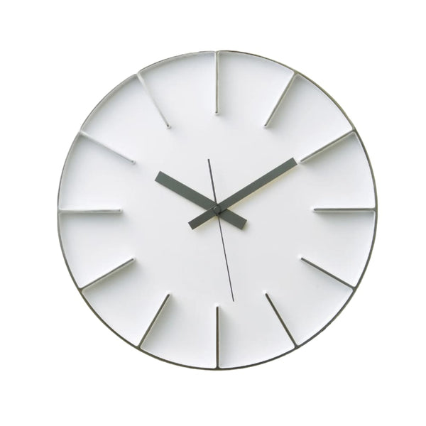 Wanduhr - Edge Aluminium - Weiß