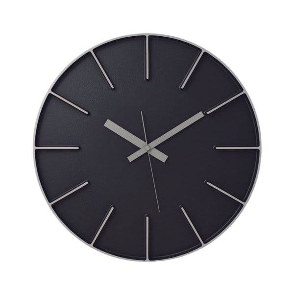 Wanduhr - Edge Aluminium - Schwarz