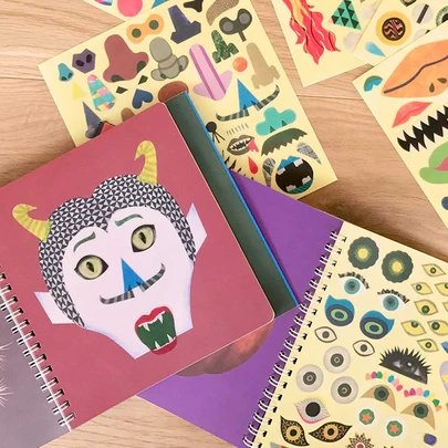 Livre à personnaliser pour enfants -  Make Faces Monster