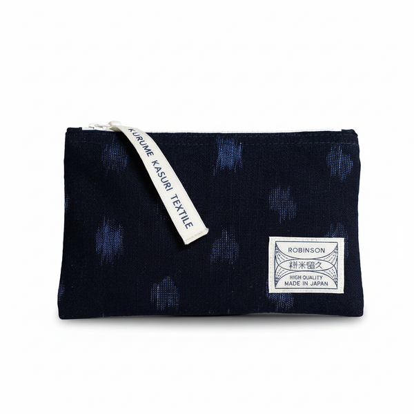 Pouch M Polka Dots Navy/Blue