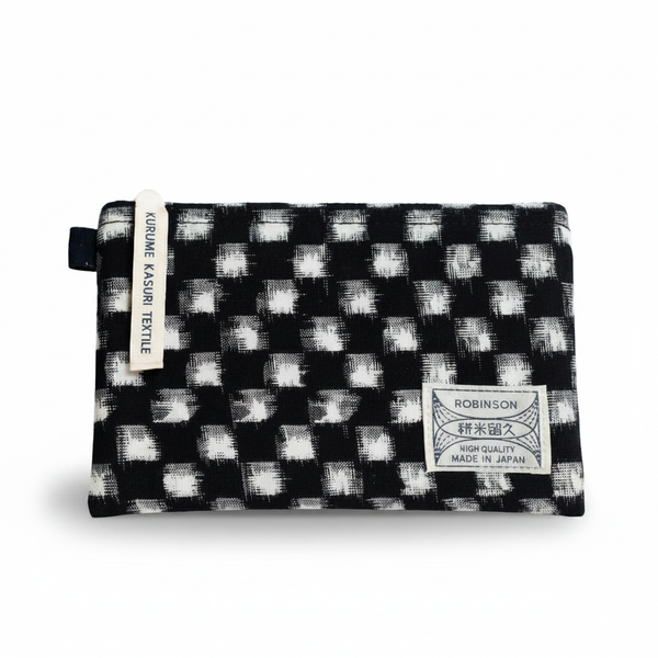 Pouch M Square Polka Dots Navy/White