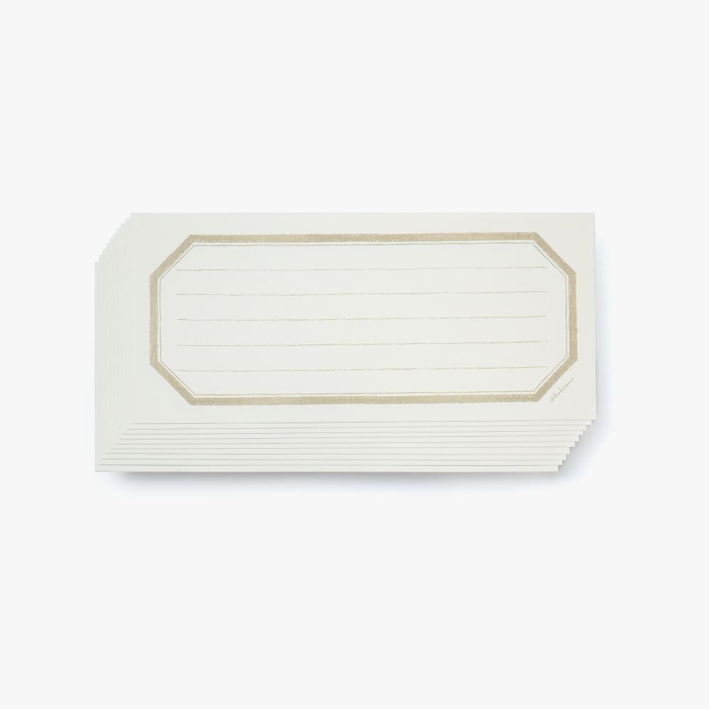 Papier de correspondance à lignes et encadré sépia - ACCESSOIRES DE BUREAU
