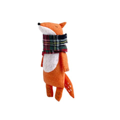 Plüschtier - Fuchs mit Tartan-Schal