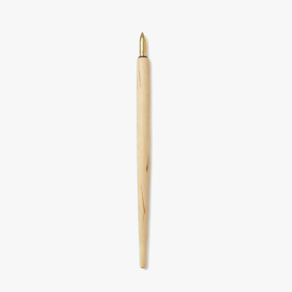 Porte plume bois blanc de sakura - PLUMES KAKIMORI