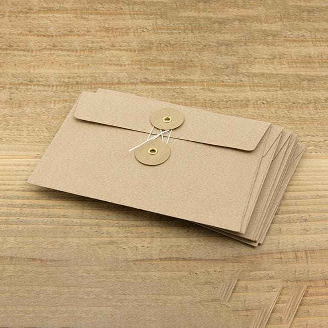 Set de 8 enveloppes kraft - M - TRAVELER’S NOTEBOOK REFILLS