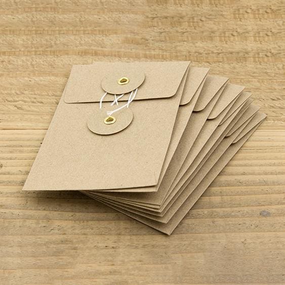 Set de 8 enveloppes kraft - S - TRAVELER’S NOTEBOOK REFILLS