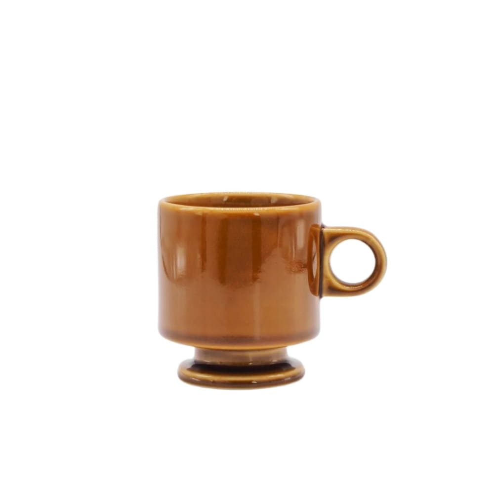 Tasse à pied empilable - Smith - Brun - VAISSELLE