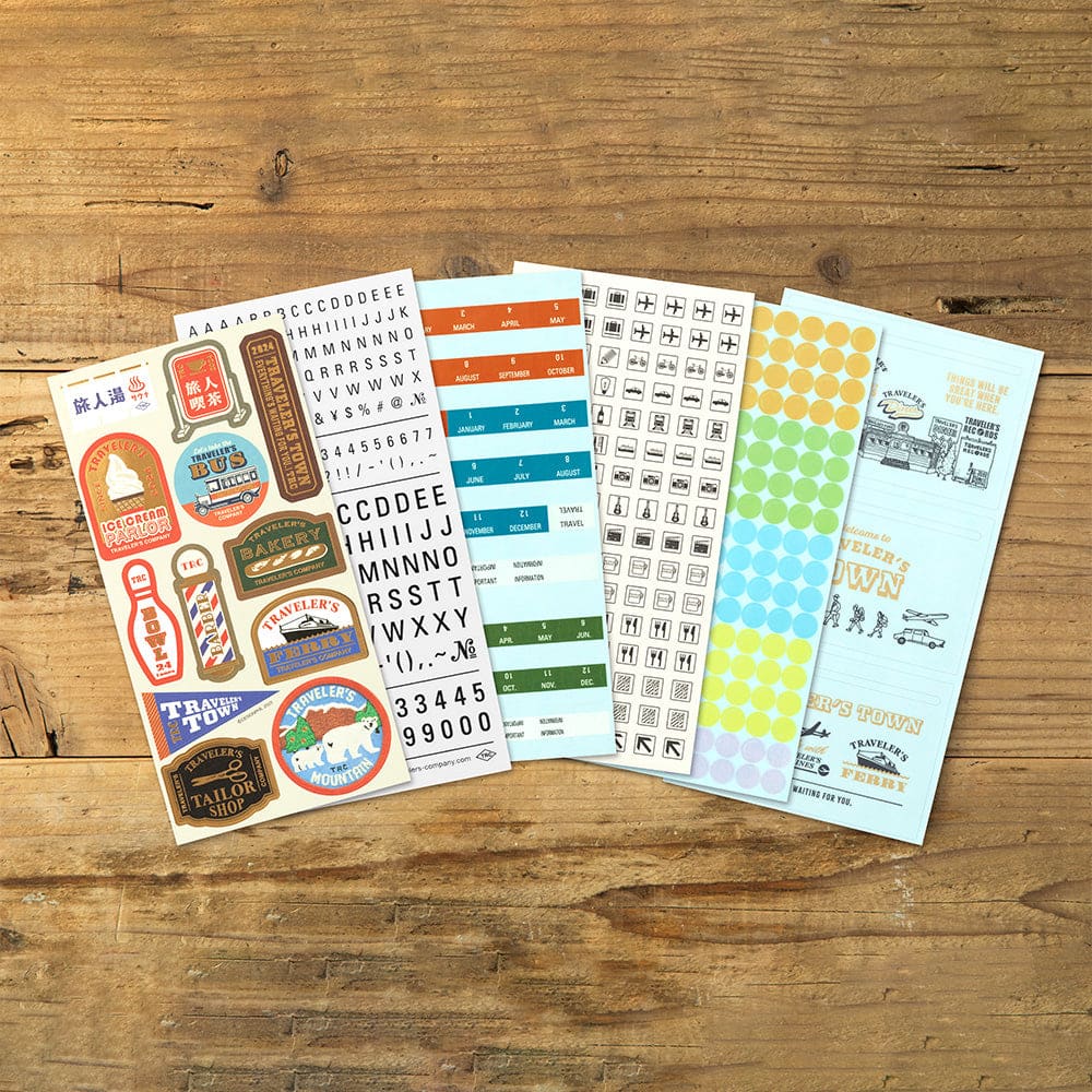 TRAVELER’S notebook Customized Sticker Set for Diary 2024 - TRAVELER’S NOTEBOOK REFILLS