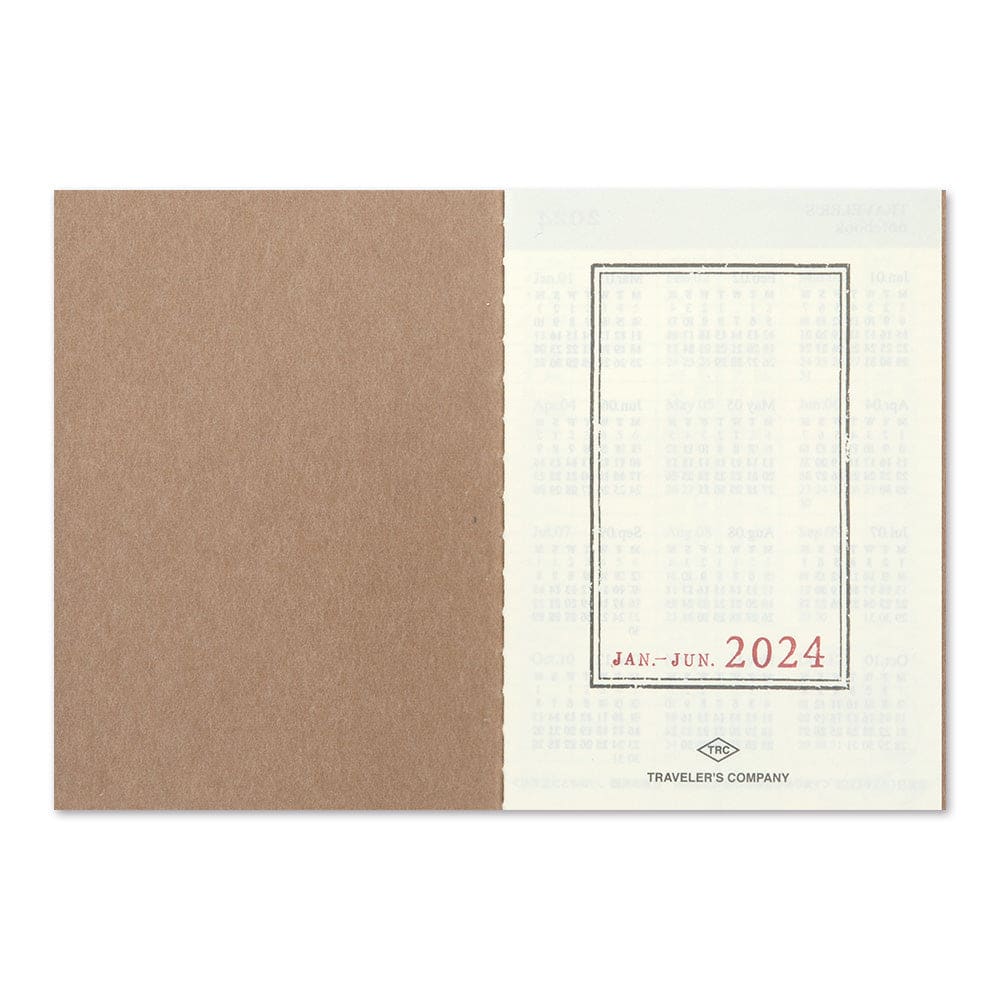 TRAVELER’S notebook Passport Size Refill 2024 Weekly - TRAVELER’S NOTEBOOK REFILLS